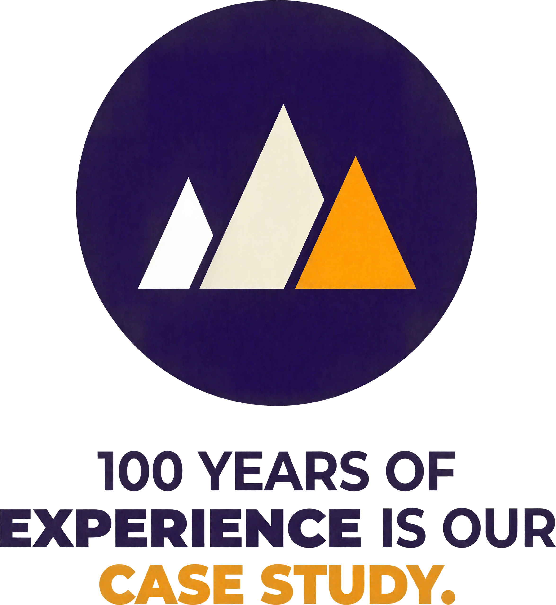 Graphic reads, 100 Years of Experience is Our Case Study.